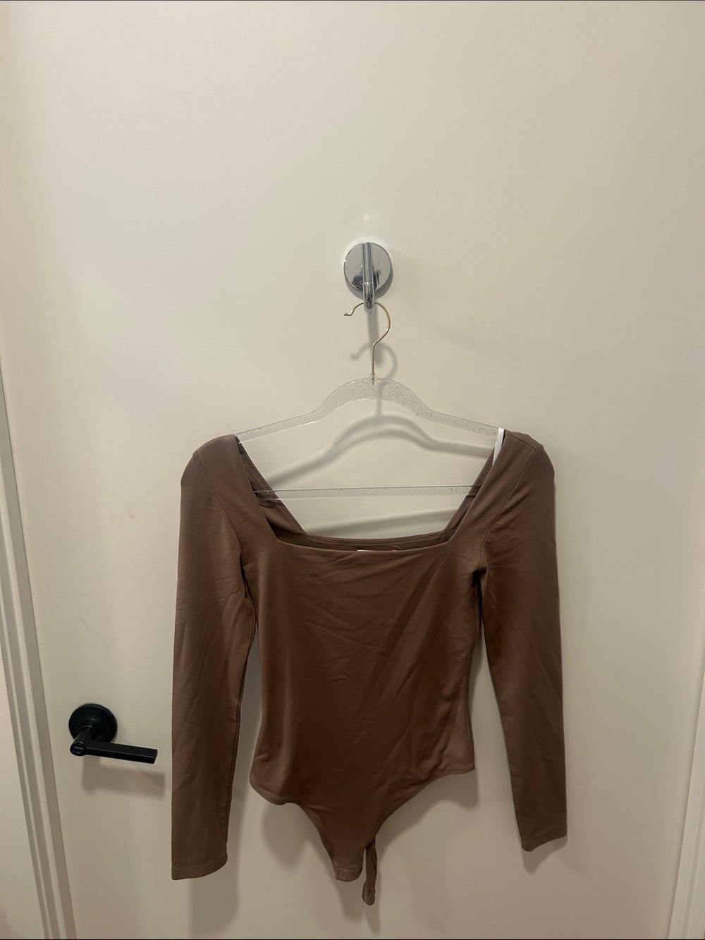 Aritzia Babaton long sleeve Marsala bodysuit